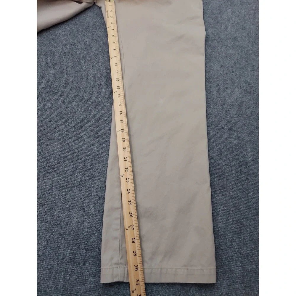 BANANA REPUBLIC Pants Mens 33x32 Tan Khaki DAWSON Chino Cotton Flat Front